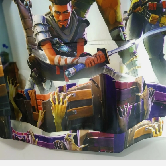 Cosplay Boy's Multicolored 3D Graphic Pullover Sz Lg Hoodie Sweatshirt Fortnite - Picture 7 of 10